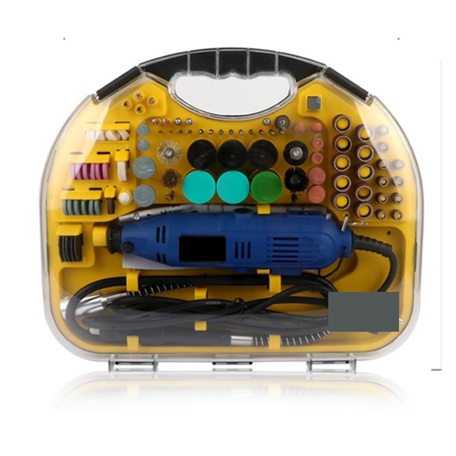 Broca rotativa eléctrica, pulidora y pulidora de bricolaje, juego de taladro eléctrico, herramienta de molienda y grabado de uñas, para grabar, cortar, lijar, pulir