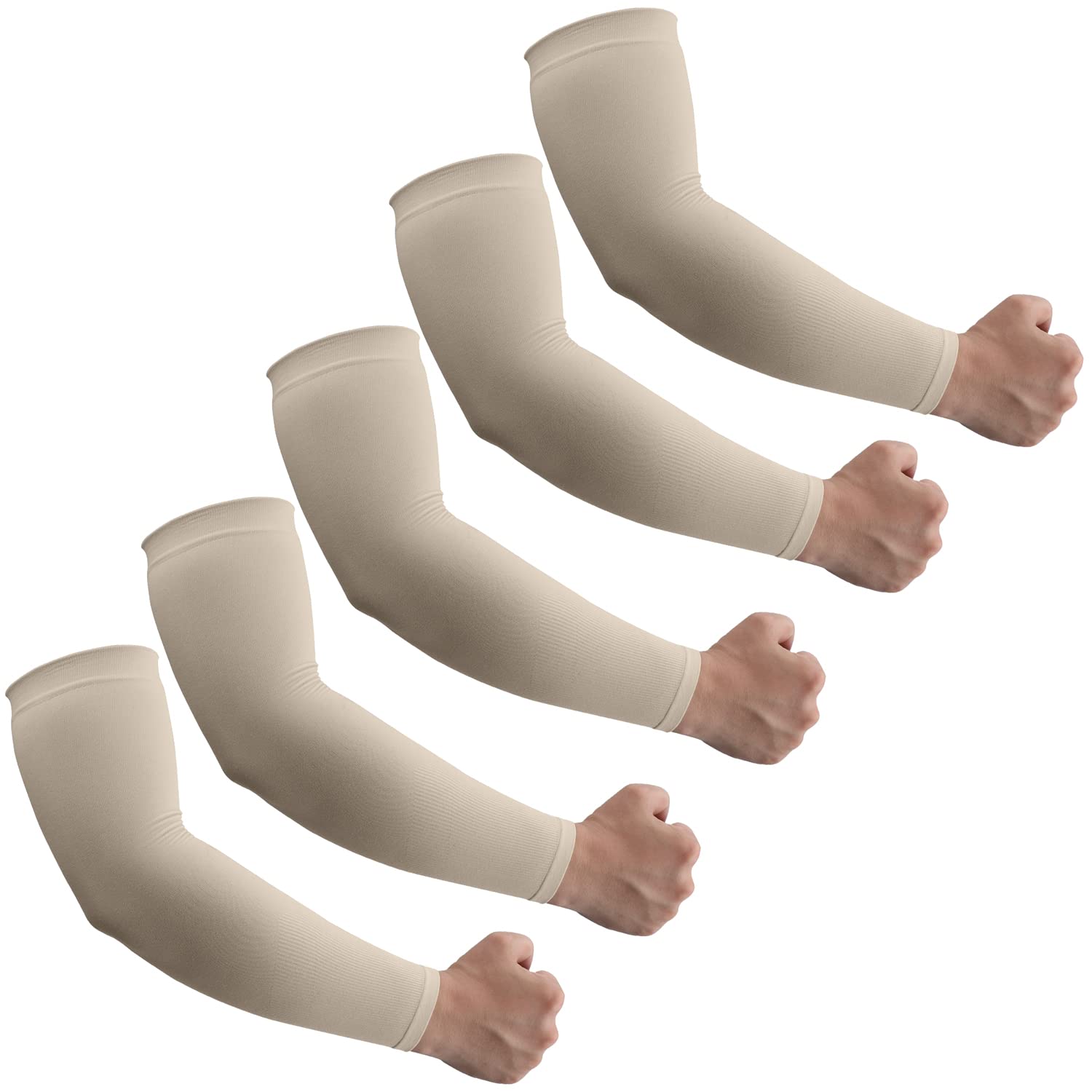 UV Sun Protection Arm Sleeves for Men & Women - Tattoo Cover Up - UPF 50 Cooling Sleeve for Golf, Cycling