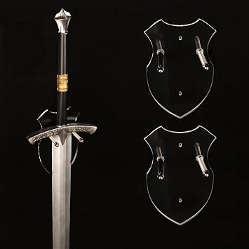 WANLIAN Sword Stand Sword Hook Wall Hook Display Stand Single Sword Vertical Wall Mount Universal Sword Stand Wall Mount Display Stand For Sword Axe Anime Sword Transparent 2 packs