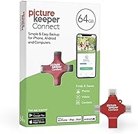 Vista 8 de Picture Keeper Connect para iPhone, Android, USB-C, PC y Mac - 64GB USB Backup para Fotos, Videos, Contactos, Unidad Flash de Memoria de Respaldo