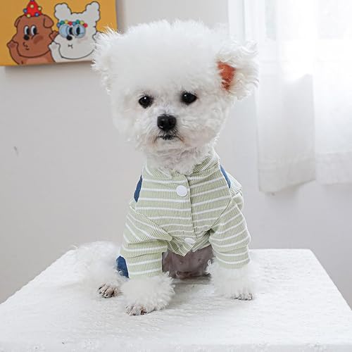 Miniatura 10 de Mono lindo para perro, overol elegante para mascotas, suave, transpirable, ropa para perros pequeños, hembra, niño, overol clásico de una pieza,