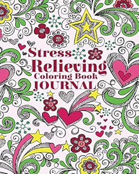 Paperback Stress Relieving Coloring Book Journal Book