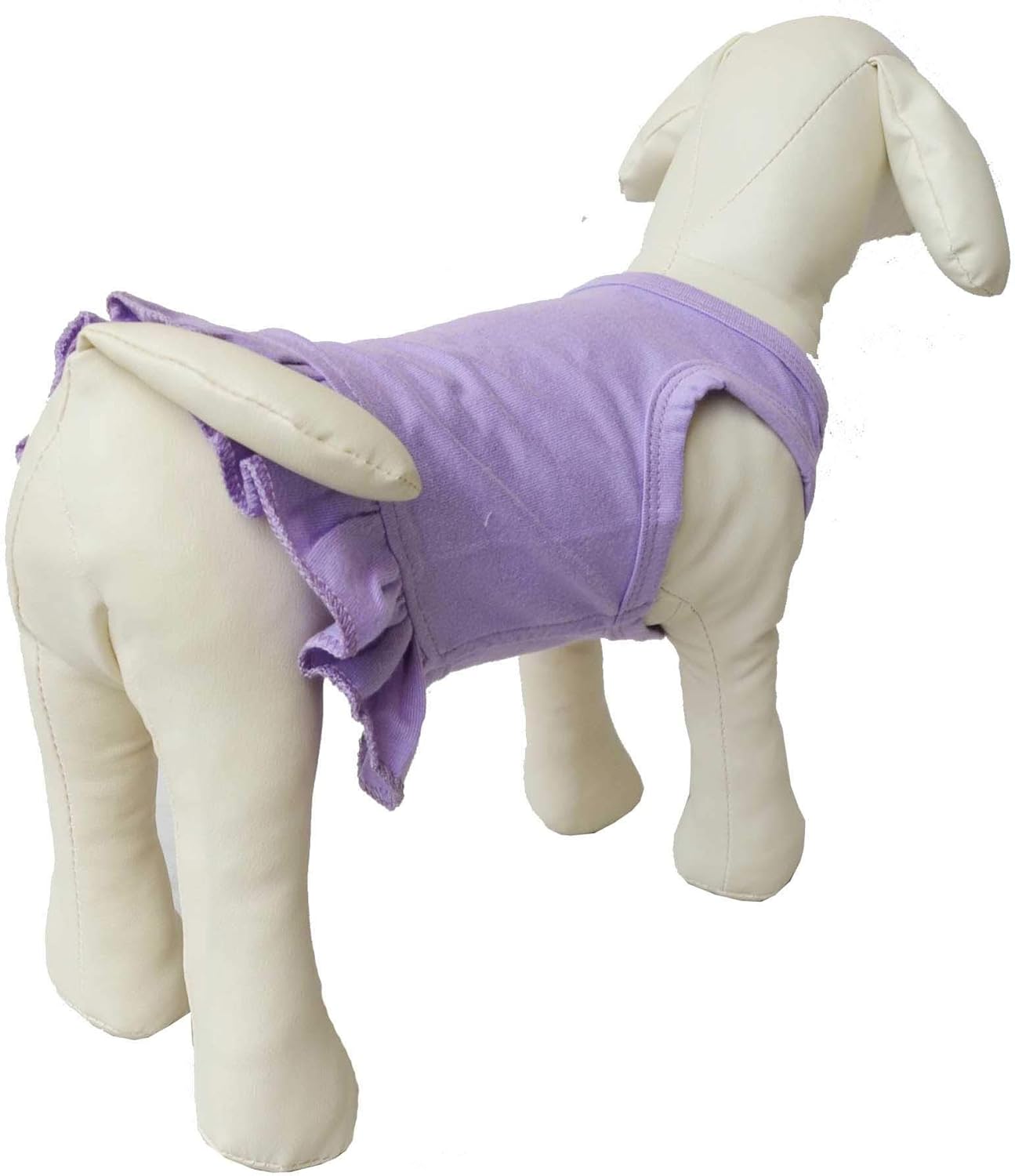 Pet Clothes Small Dog Clothing Blank Color Sport Dress T-Shirts Tee Dresses Tanks Top for Small Size Female Dogs Summer Spring Pet Costumes 100% Cotton (M, Violet) : Pet Supplies