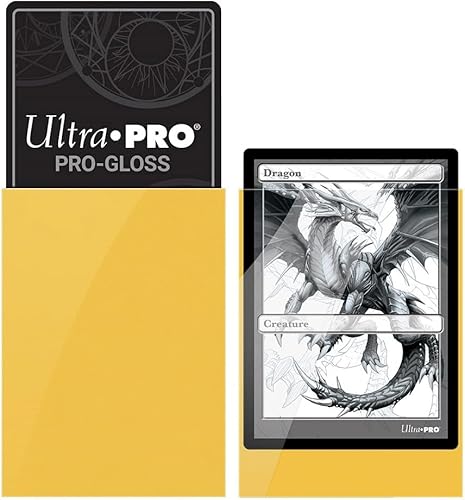 Miniatura 3 de Ultra Pro Protectores de cubierta estándar PRO-Matte (para magia y Pokémon) - Amarillo (50 ct.)