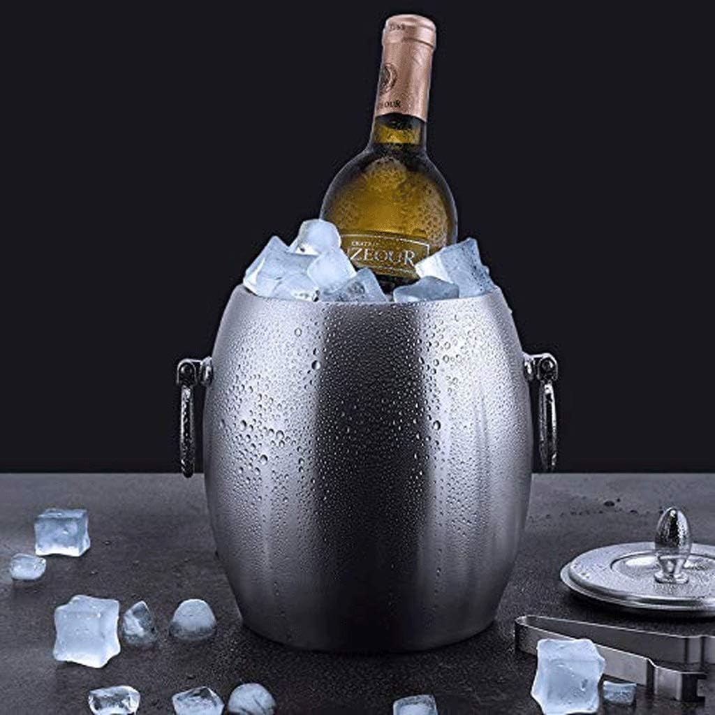 Ice Bucket, ice Bucket Ice Bucket -Liter Ice Bucket Insulated Stainless Steel Double Ice Bucket,Insulated Stainless Steel Double Walled Ice Bucket with Lid
