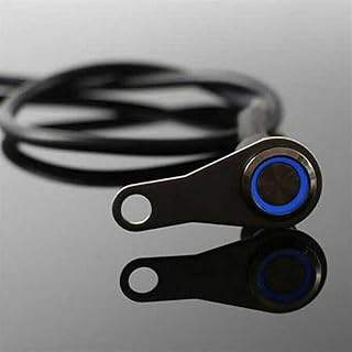 Handlebar Switch LED Motorcycle Switch ON + OFF Handlebar Mounting Button 12V For Work Light (KG-057 A Blue Light Single Switch Self-locking) Switch Replacement