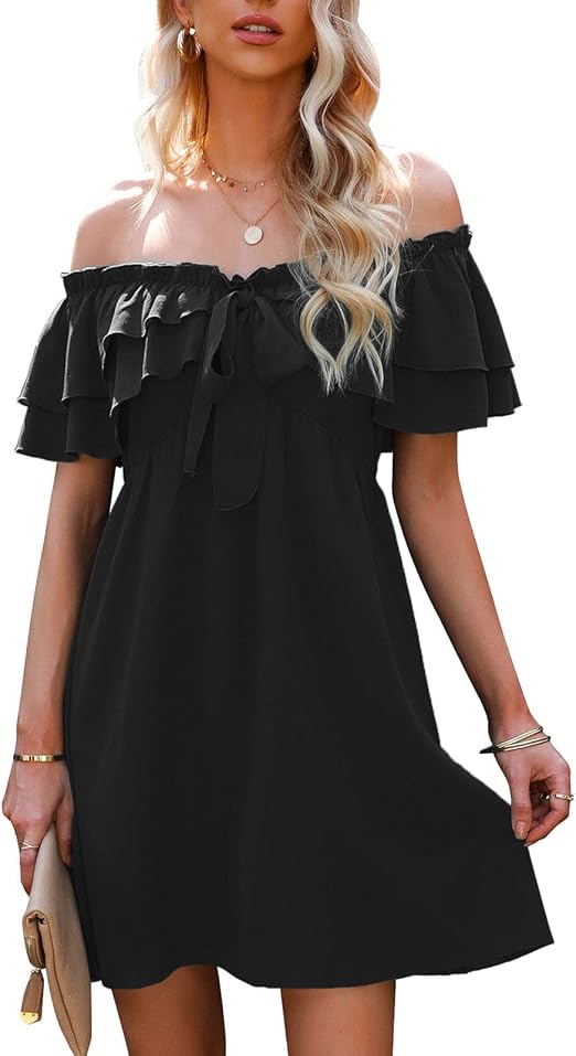 Off Shoulder Dress for Women Casual 