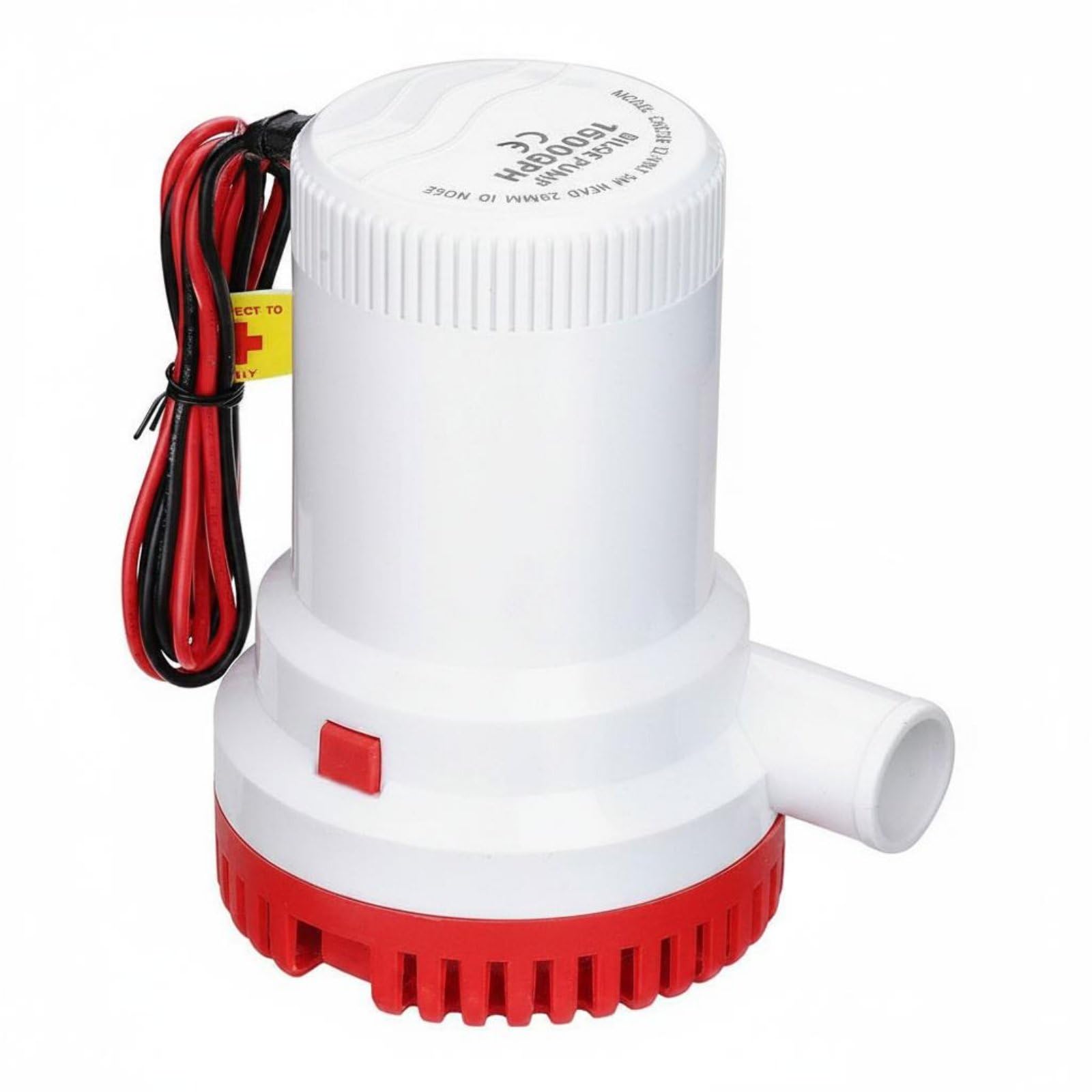 MERISHOPP High Effective 12V DC Bilge Pump Low Noise Submersible Bilge Pump Rust Resistant Easy to Clean for Yacht Owners, Fishermen, Yachts, Fishing Boats, 1500 G a-image-33