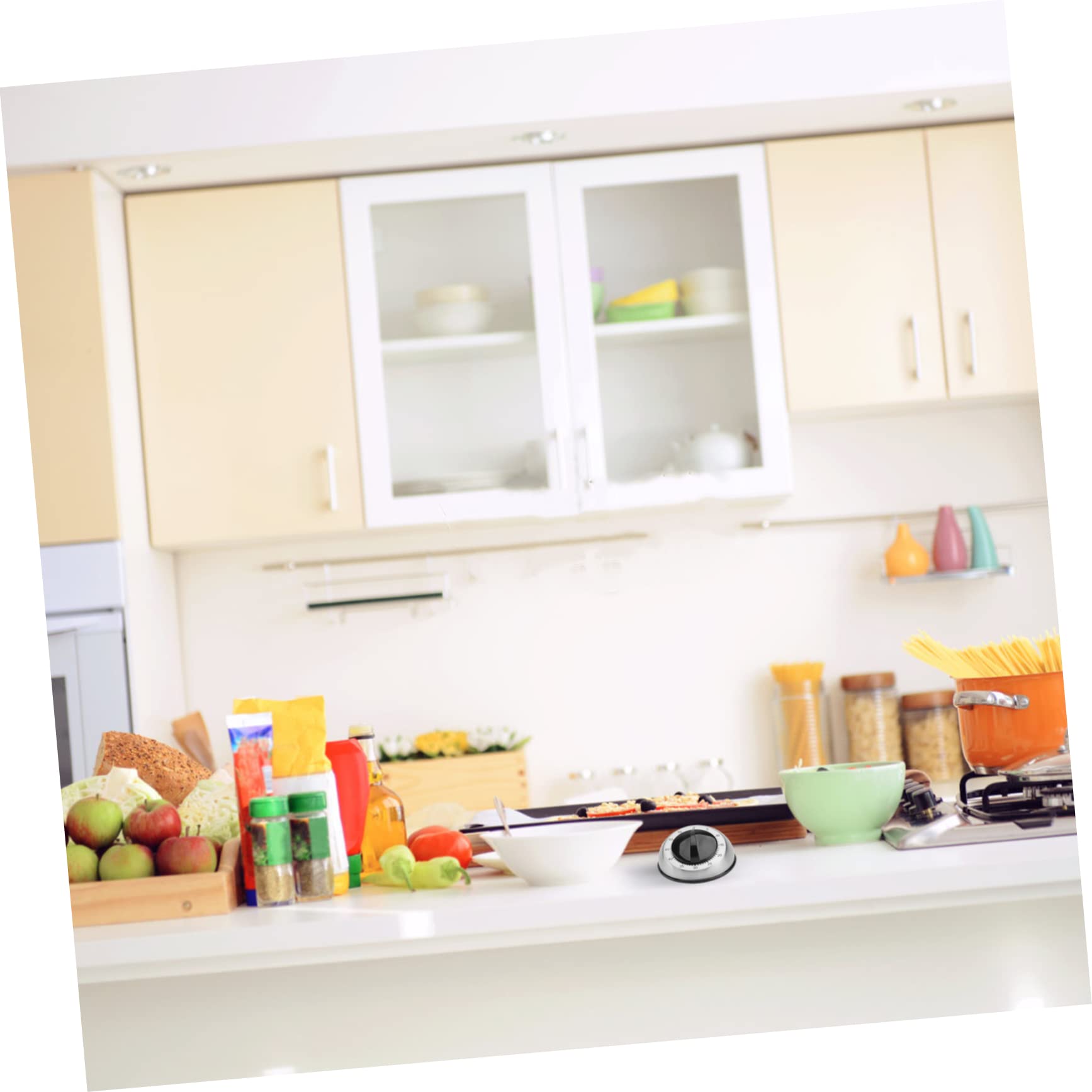 BESTonZON 3stücke Küchentimer Mechanisch Praktischer Zeitmanagement-Tool Für Junge Köche Farbwahl Zufällig Zum Backen Und Kochen Batterie Und Stromlos Minuten Countdown Eieruhr Haushalt
