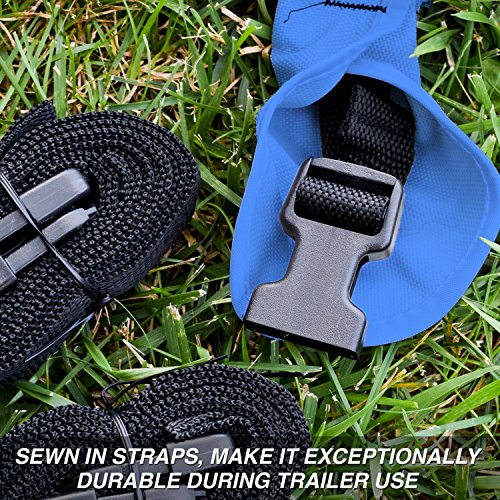 Budge P-1200-2 1200 Denier Pontoon Cover Blue Size Pt3: 20' To 24' Long Waterproof, Heavy Duty, Uv Resistant #TOP4