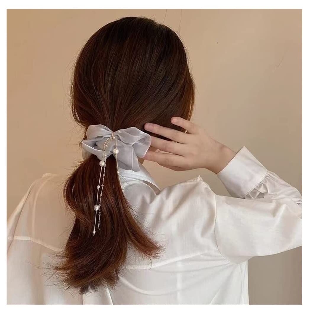 Scrunchies Haargummi 4 Stück Seidenhaargummis Haargummis Temperament Pferdeschwanz Kopfschmuck Zopfgummi Elastische