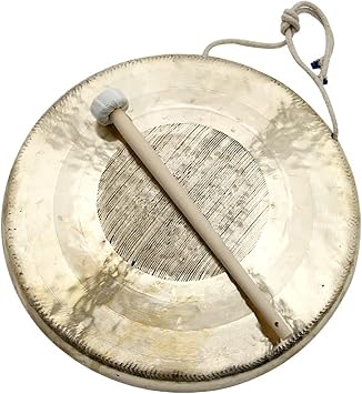 Chinese Percussion Instrument Copper Gong, Handmade Large Gong Chinese Gongs, Traditional Percussion Musical31CM