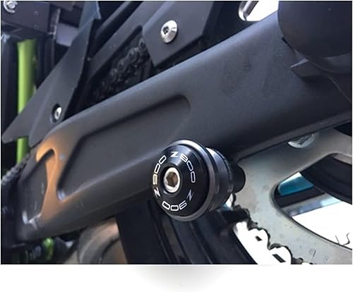 Miniatura 4 de WAGLOS Tornillos de soporte de motocicleta CNC basculante para Kawasaki Z900 Z900RS 2017-2020 deslizadores de marco anticaídas (color negro)