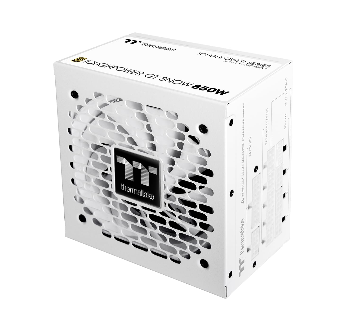 Thermaltake Toughpower GT 850W | ATX 3.1 | PCIe 5.1 | 80+ GOLD | Modular | Snow