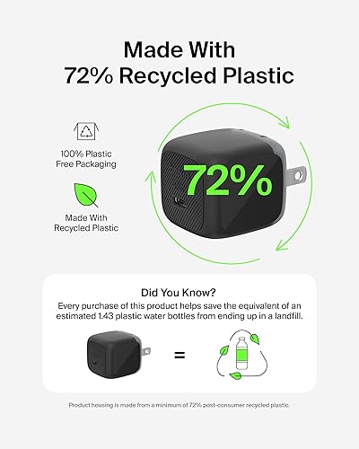 Miniatura 7 de Belkin Bloque de cargador USB C de 45 W - PD3.1 PPS carga súper rápida - Samsung Galaxy S25, S24, Apple iPhone 17, Air, Pro, Pro Max, AirPods, Apple