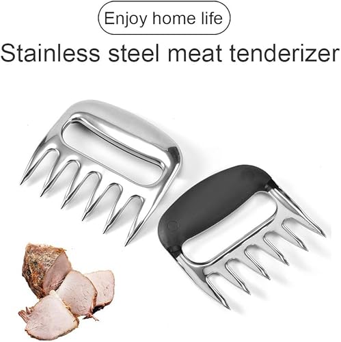 Miniatura 2 de Garra de oso, picadora de carne de barbacoa, separador de carne, trefilado de acero inoxidable, picadora de carne y utensilios de barbacoa, garras