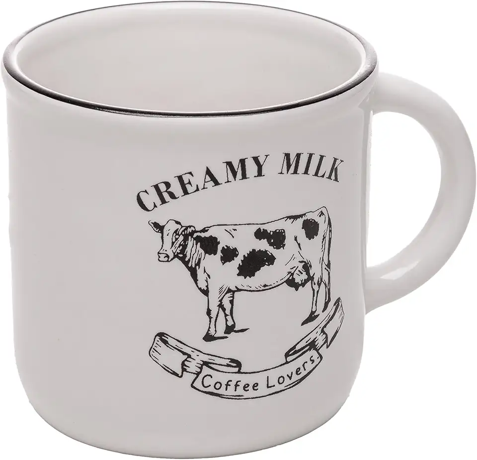 LYOR - Caneca Creamy Milk 180ml Branca Cerâmica