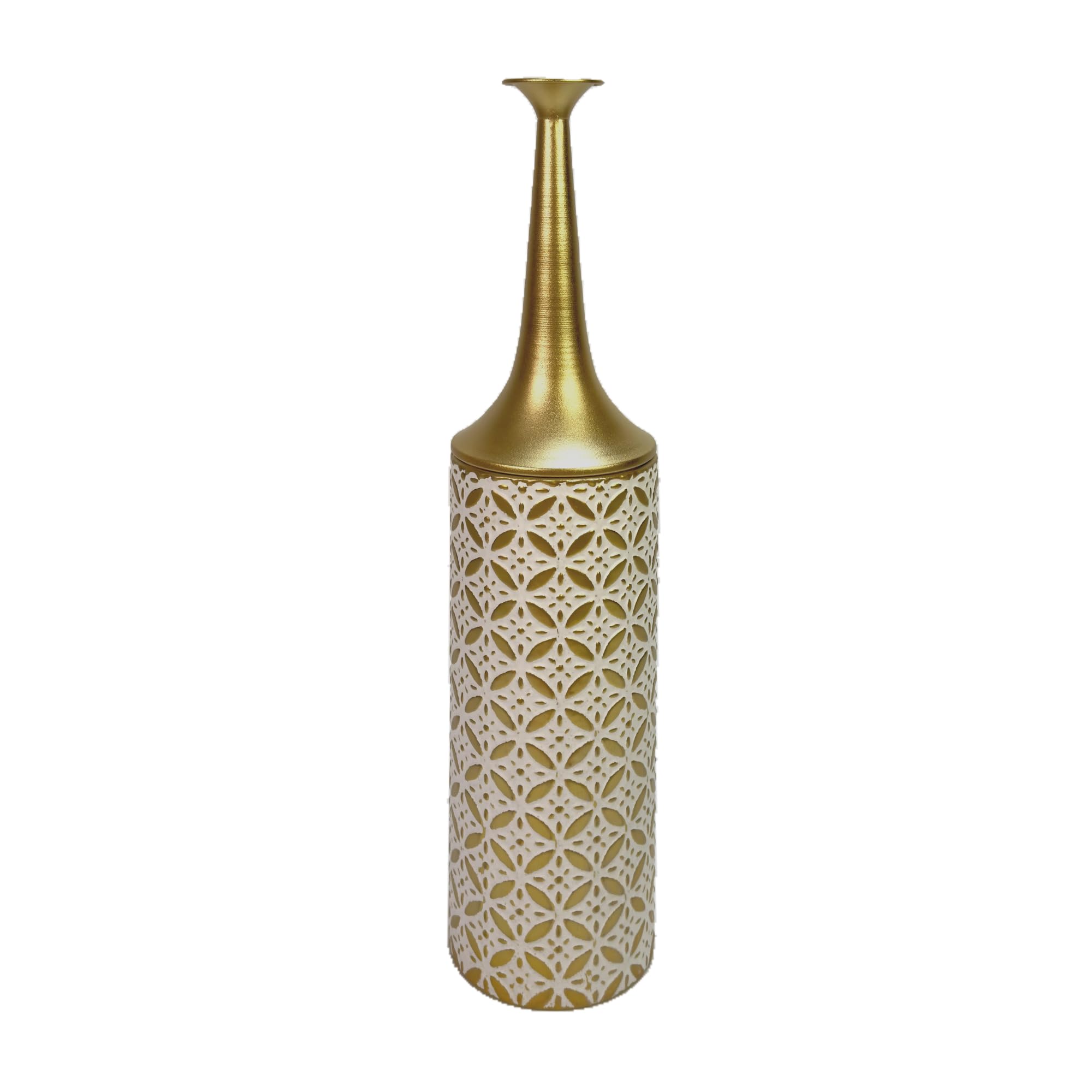 Leewadee Gran Jarrón de Suelo 65 cm Metal para Pampa & Flores Secas | Jarrón Deco para el Salón, ideal para Pampa & ramas. Irrompible, sin astillas, moderno & industrial