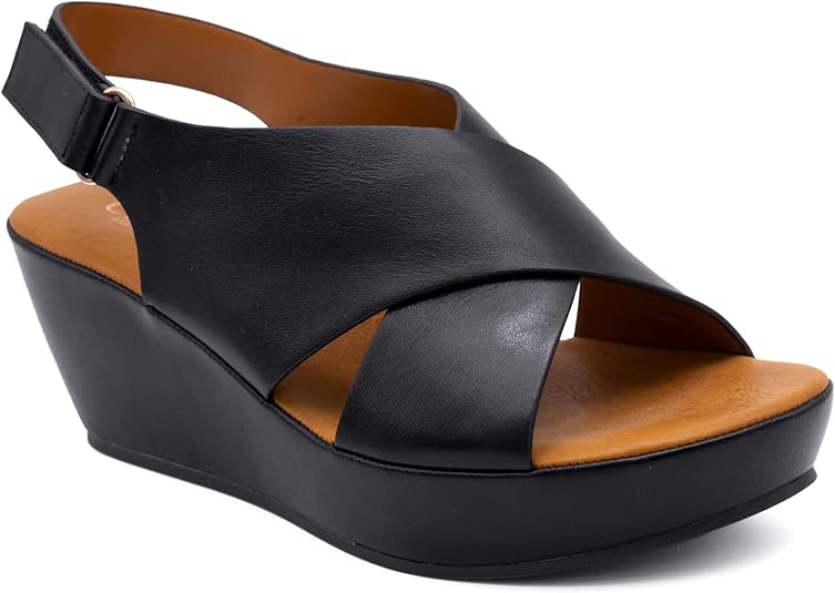 Scarpe Donna Estive Con Zeppa London Rebel Audrey Sandali Con