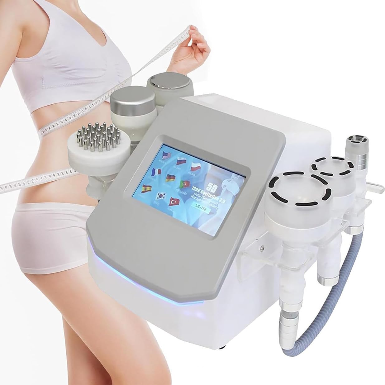 Máquina De Adelgazamiento Por Cavitación De 120k, Dispositivo De Belleza Anticelulítico Y Lifting Facial Para Esculpir El Cuerpo Y Quema De Grasa