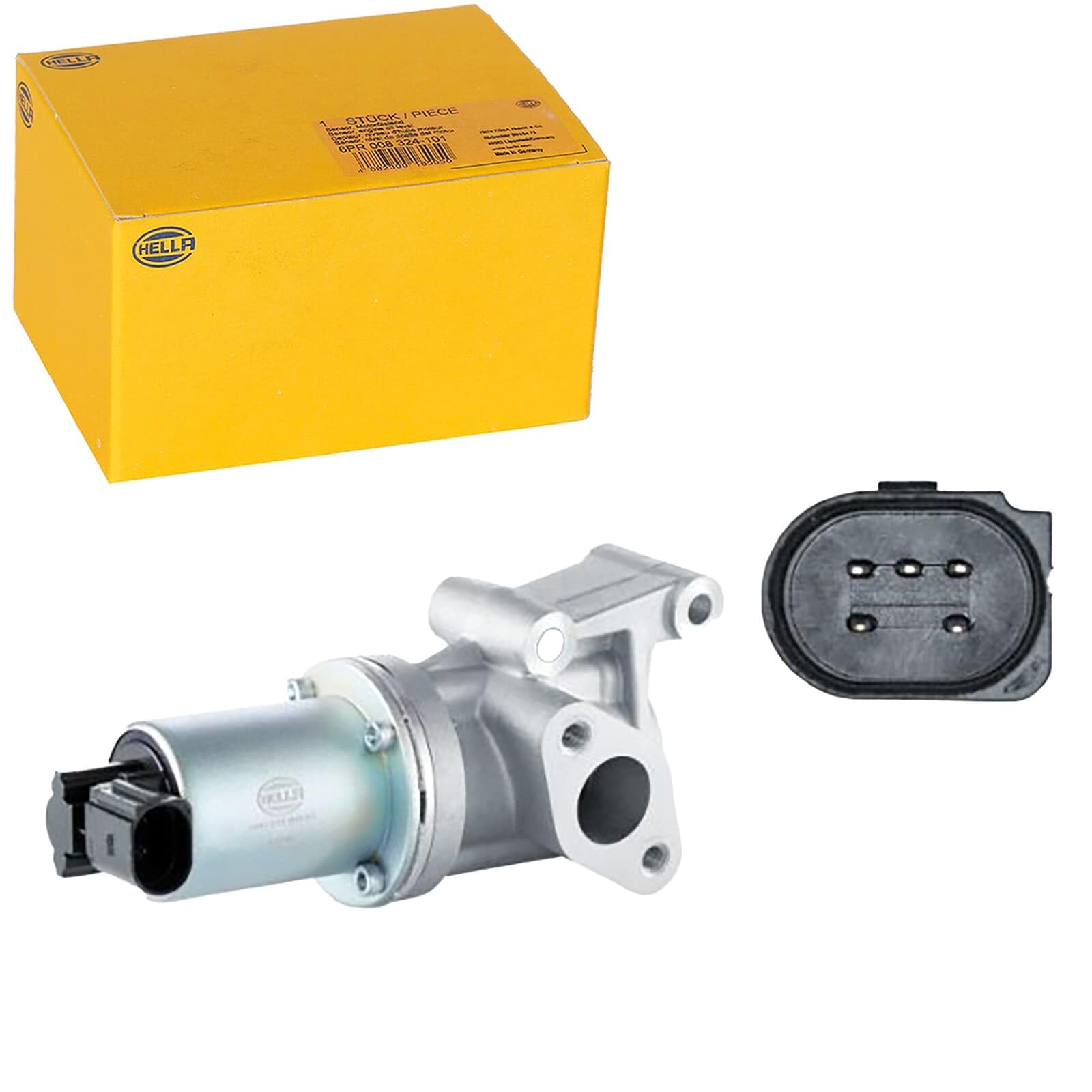 HELLA 6NU 014 864-611 Válvula EGR - eléctrico - con junta