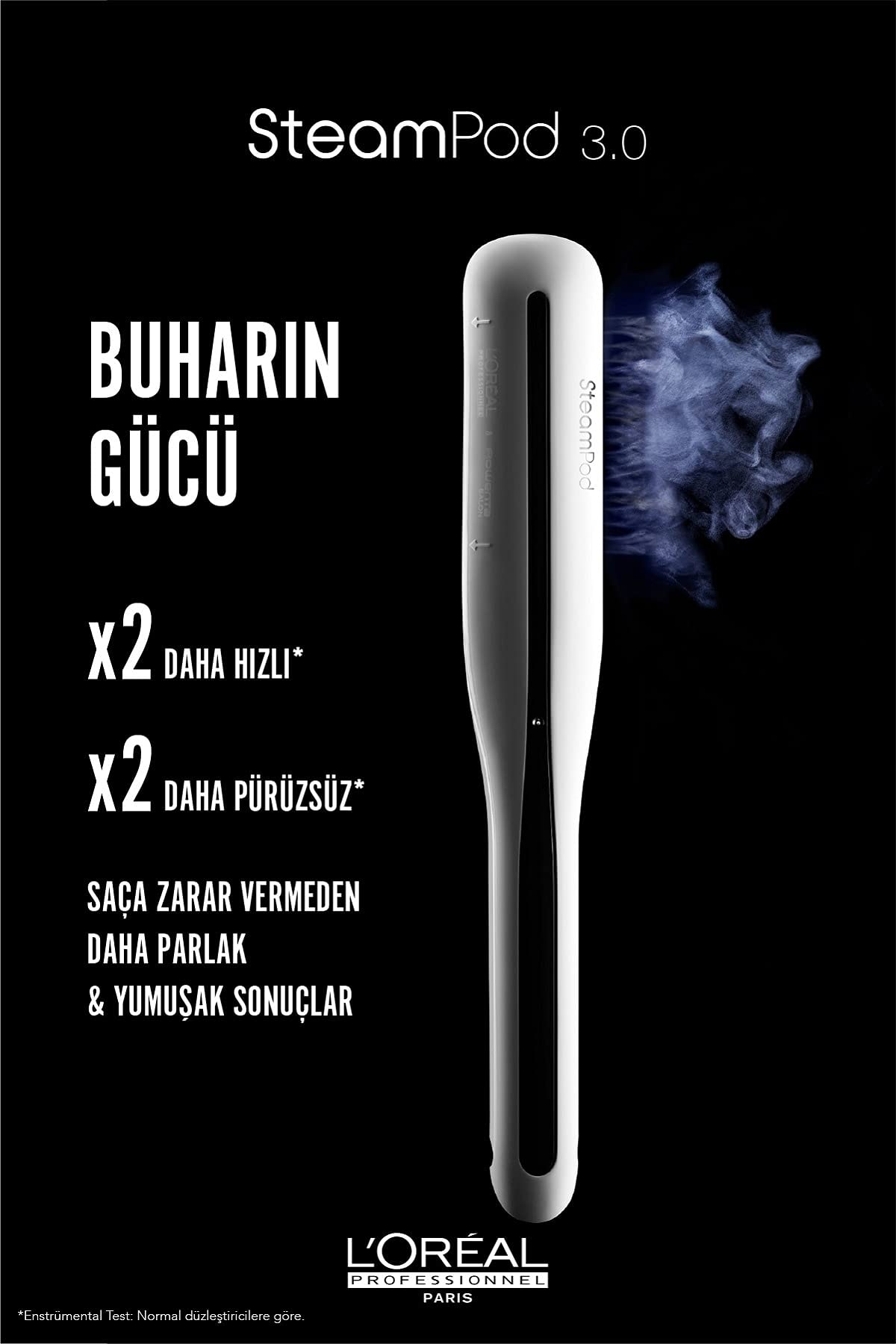 Image secondaire de L'Oréal Professionnel 2en1 Lisseur Vapeur Professionnel Lisse/Forme Wavy Steampod, 3.0 Blanc, 1 Unité, 1 g