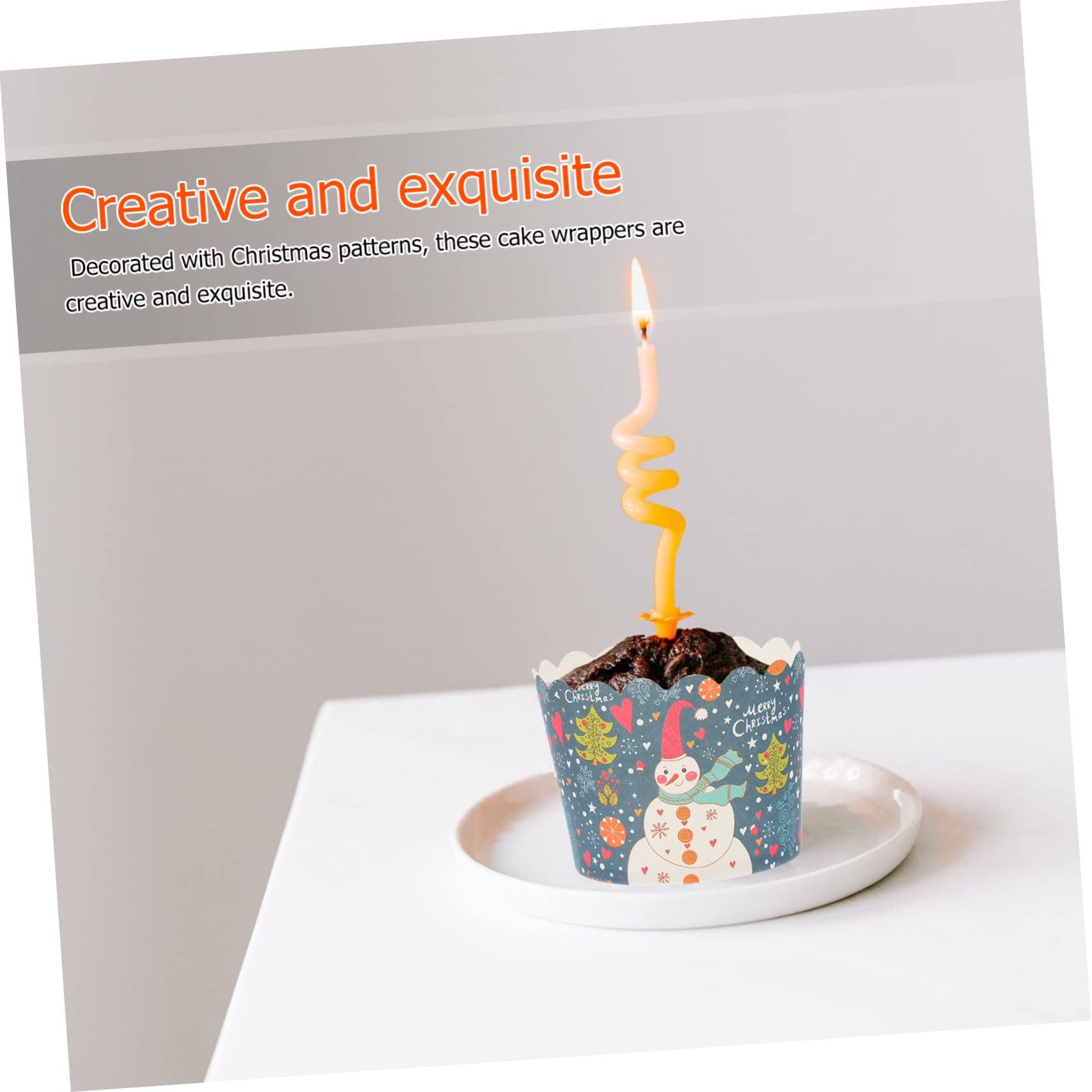 Custodie per cupcake di Natale, tazze da forno, 400 pezzi pirottini di carta for torte natalizie pirottini di carta for muffin forniture for feste di Natale pirottini for muffin for cupcake pirottini