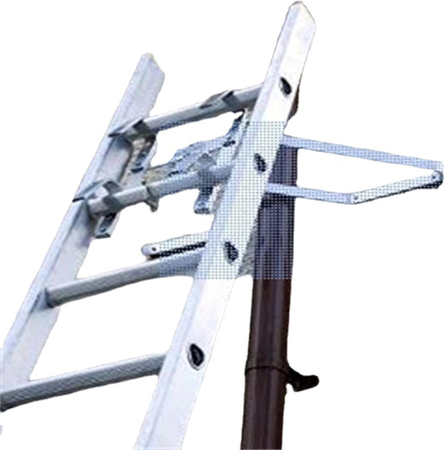 Gralara Ladder Stabilizer Wall Standoff Ladder Accessories Heavy Duty Corner Stabilizer V Shape Stabilizer for Gutter Cleaning Trees