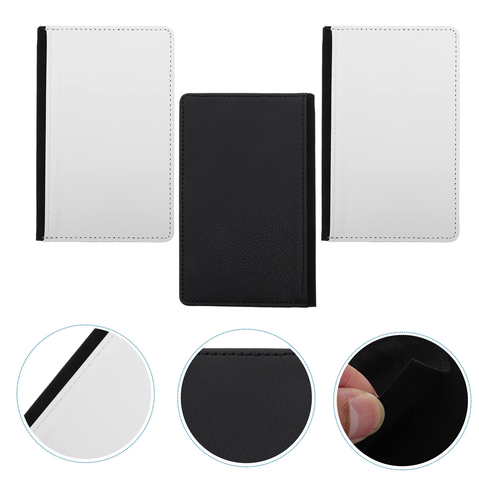 MAGICLULU 3pezzi Portadocumenti in Pelle Pu Organizer Per Viaggio Trasferimento Termico Portafoglio Portapassaporto Porta Carte