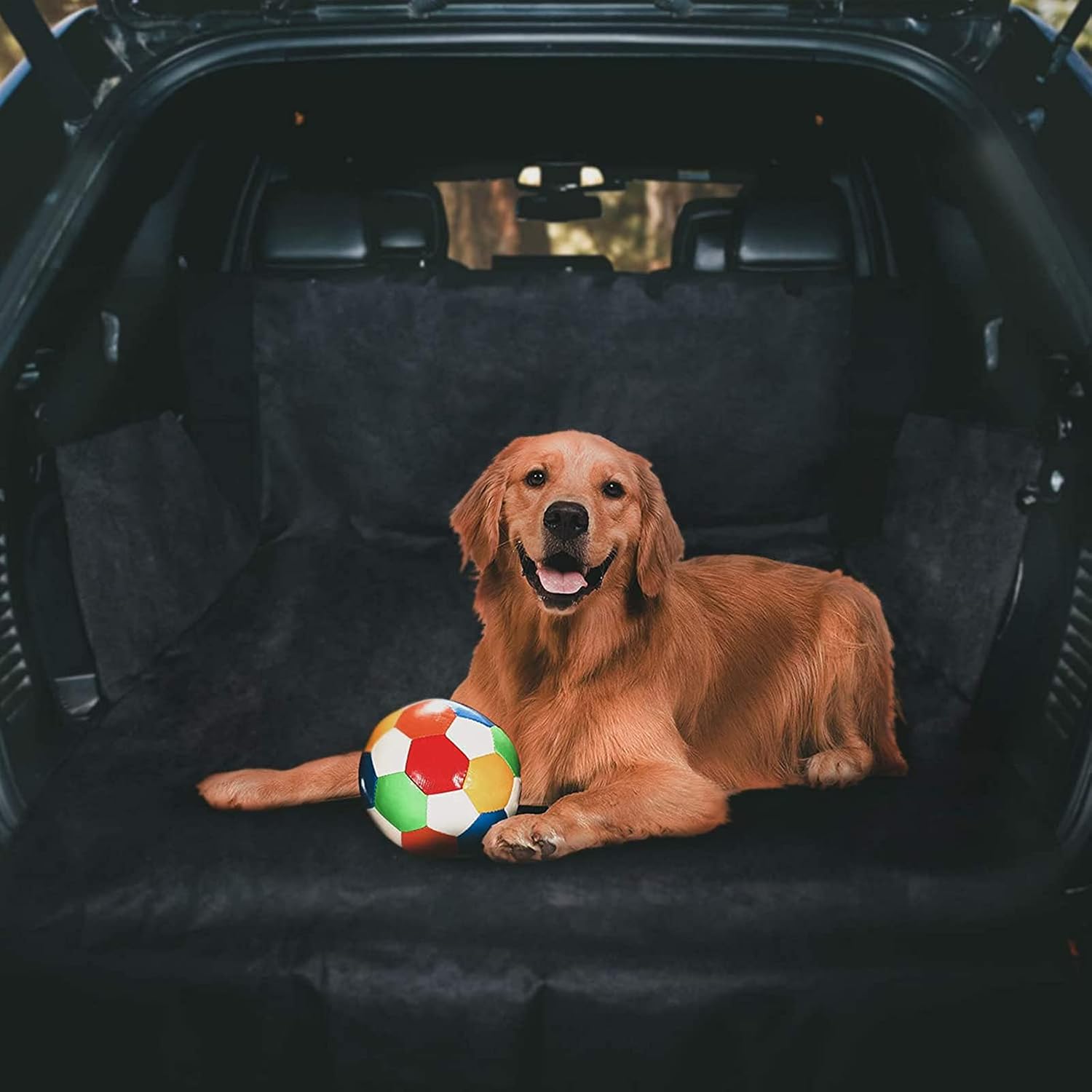 KingCamp SUV Cargo Liner for Dogs,Car Boot Protector Liners for Dog Car Boot Covers for Cars, Trucks,Boot Liner for Dogs with Bumper…