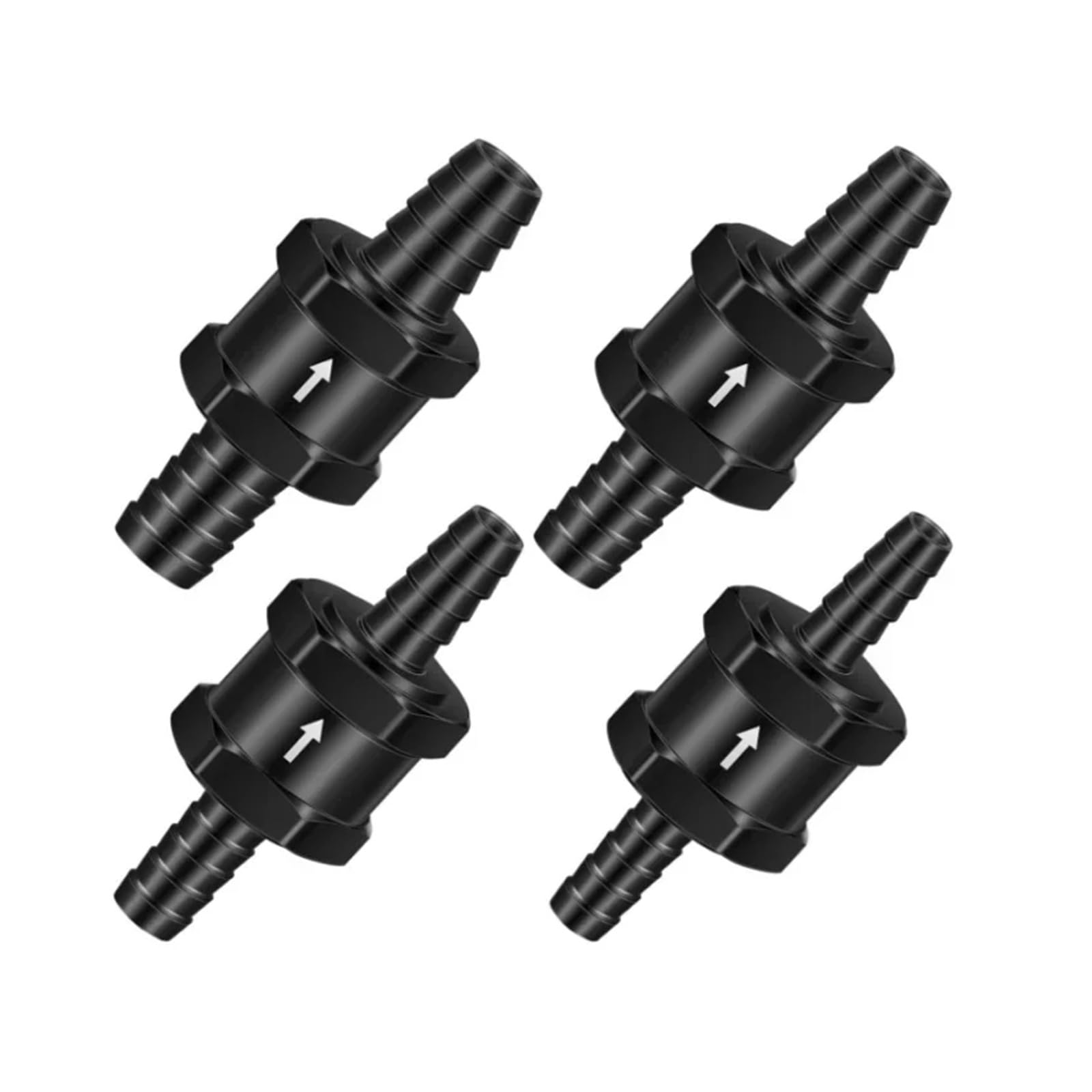 Troioium 8Mm Fuel Check Valve, One Way Inline Non Return Valve For Water Fuel (Black 4Mm 6Mm 10Mm 12Mm 14Mm Od(8Mm)