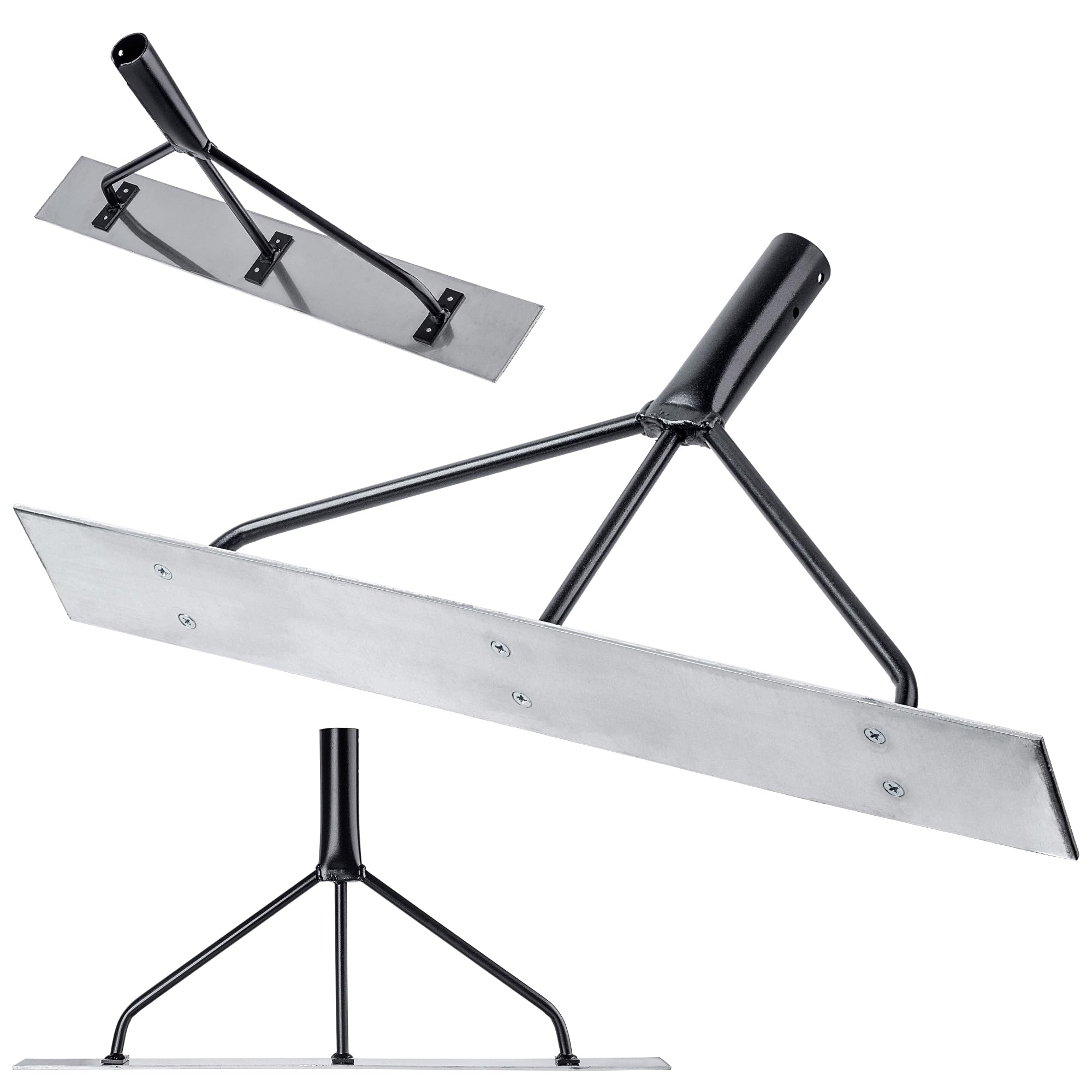 Kadax Distribuitore Di Calcestruzzo In Alluminio, 62,5X9X33 Cm, Distributore Di Catrame Profilato, BetongläTter A 3 Traverse, Betonschieber (Senza Manico)-image