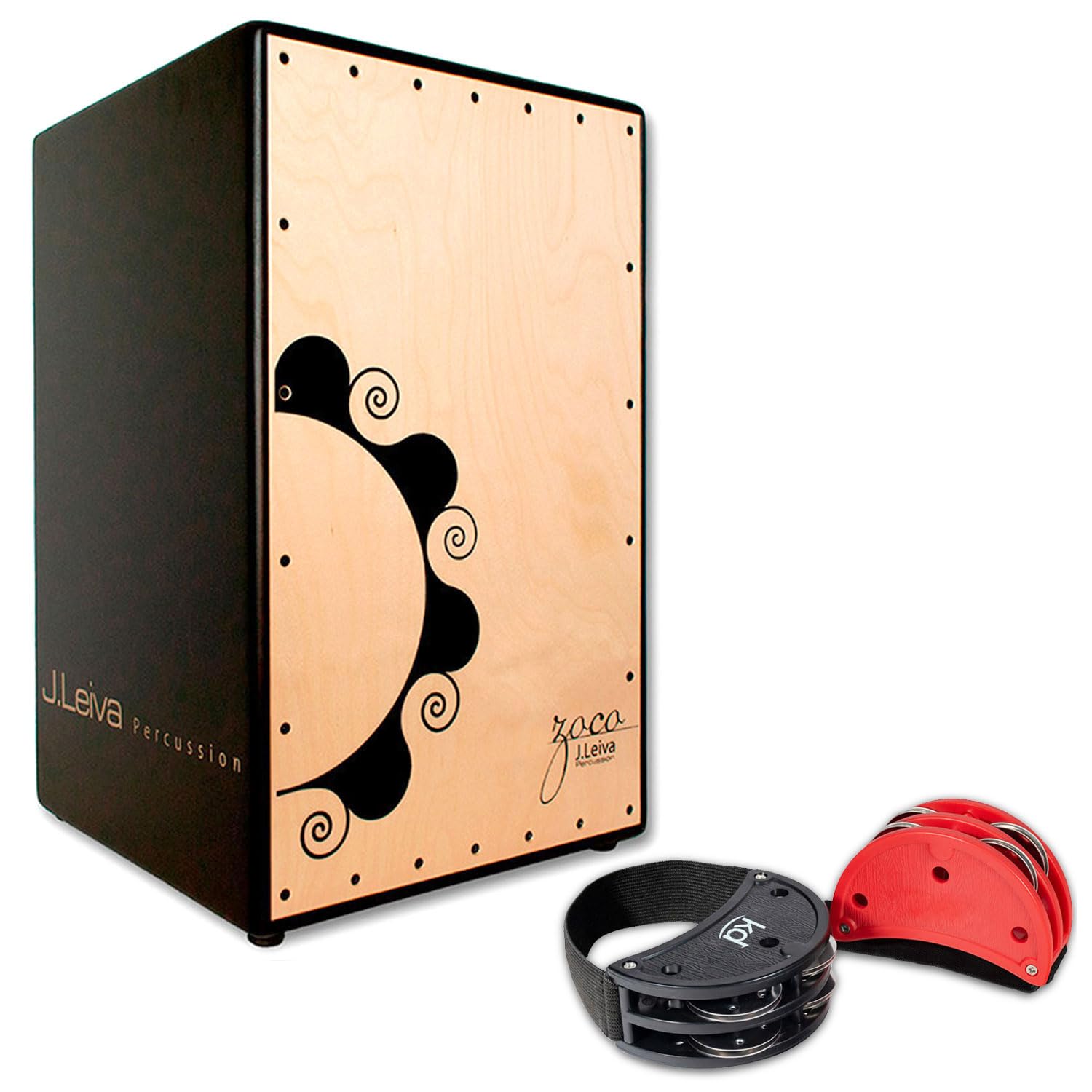 Zoco 2.0 Cajon con set di tamburello Keepdrum