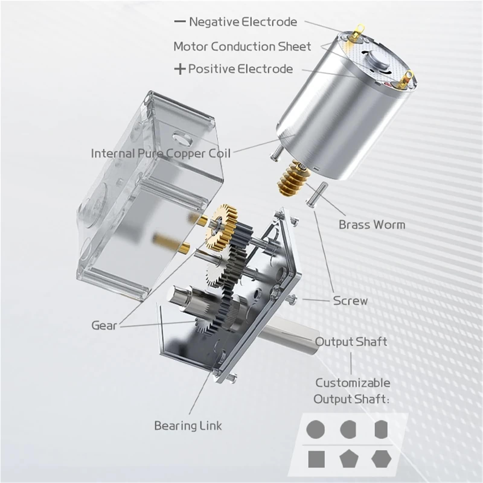 JGY370 Motor de Engranaje helicoidal DC 12V 8MM D7 Eje Reductor Caja Cambios 6V 24V Longitud inversa autoblocante 25MM Micro Baja Velocidad 1 Uds(2RPM,24V Bracket Motor)