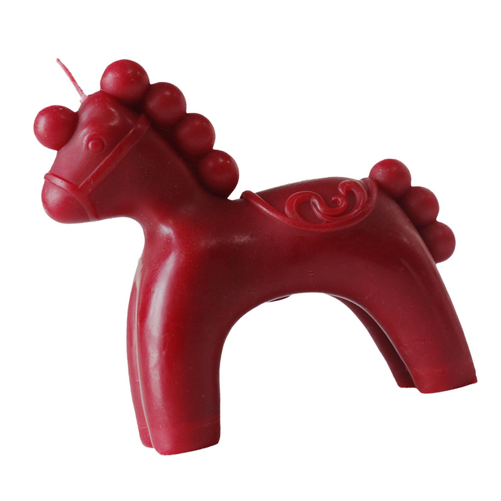 Tsophreniq Red Unique Horse Design Scented Natural Waxes Figurine For Festival Celebration Chinese Newyear Decoration Soyabean Candlewax