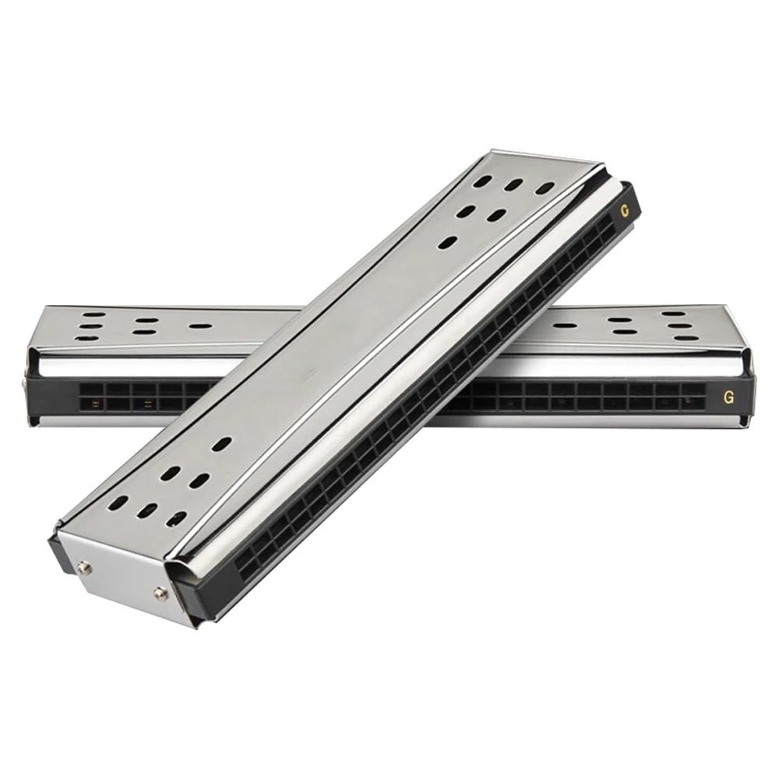 Harmonijka 10/16/24Hole Dwustronna Harmonijka Tremolo Diatoniczna Harmonijka Blues Harp C&G Dwustronne Klawisze Dla Dorosłych Graczy(24 Hole)