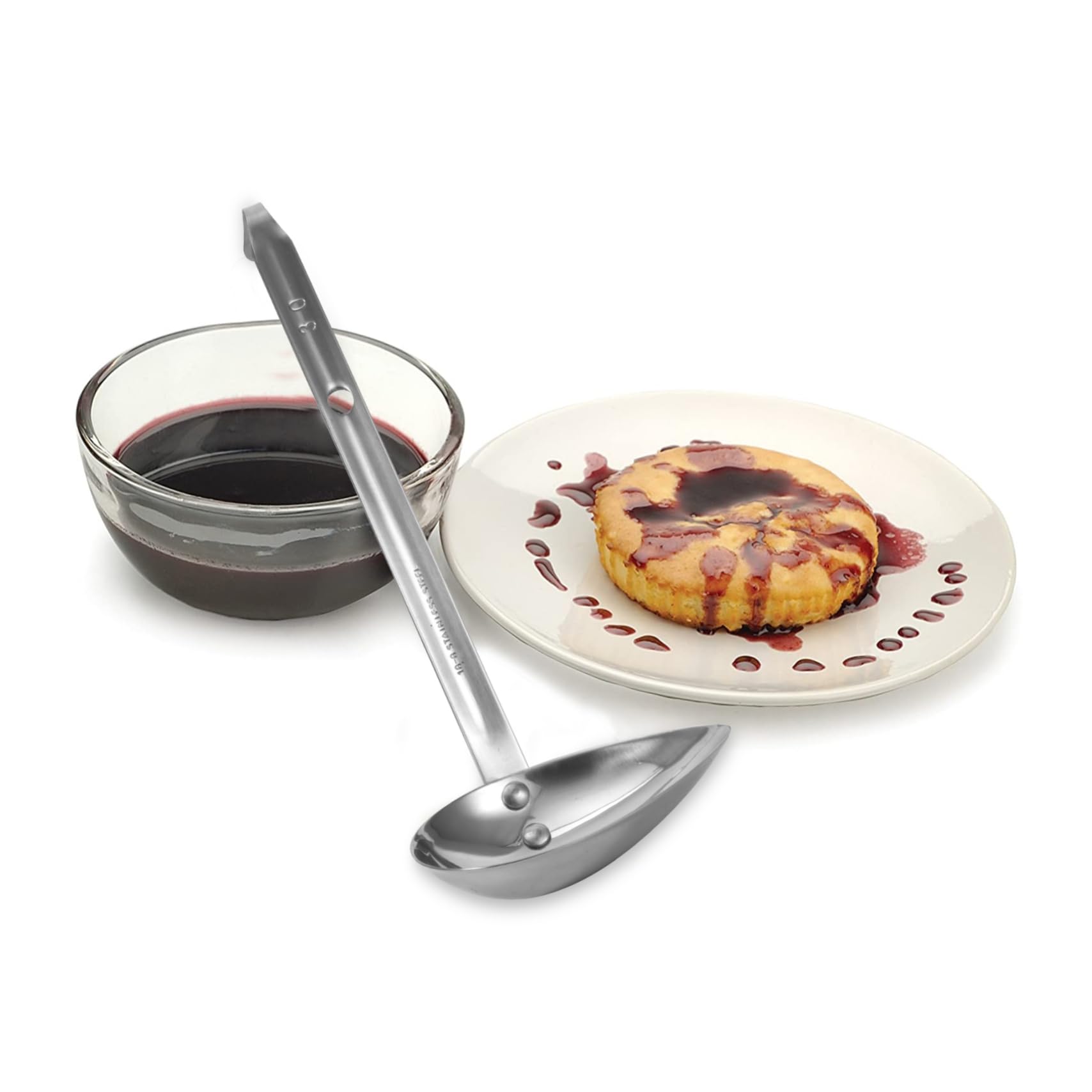 2piezas Cucharón Inoxidable Para Salsas Para Cocina Profesional o Repostería