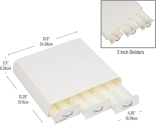 Miniatura 3 de Mind Reader Organizador Anchor de triple cajón para cápsulas Dolce Gusto CBTL soporte para cápsulas de café de una sola porción