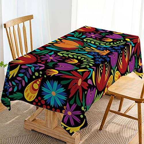 Hafangry Mexican Cinco De Mayo Table Cover Mexico Fiesta Party Decorations Home Dining Room Kitchen Tablecloth-60×84 Inch #TOP19