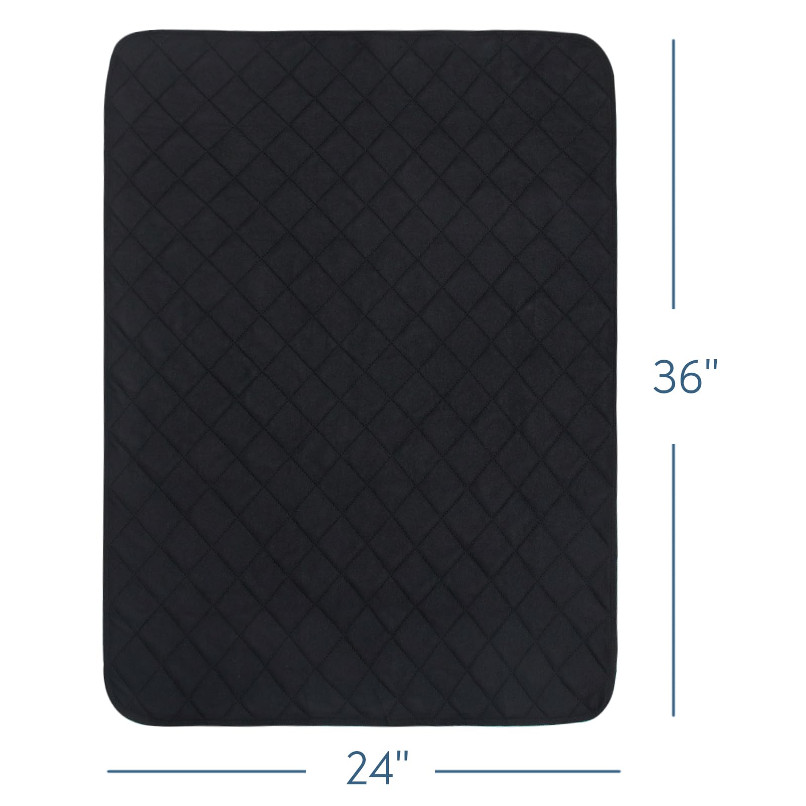 2 Pack Bed Pads For Incontinence Washable Reusable Mattress Pad Waterproof With 4 Convenient Handles Bed Pads For Incontinence Person 36" × 34" Inch - View #12