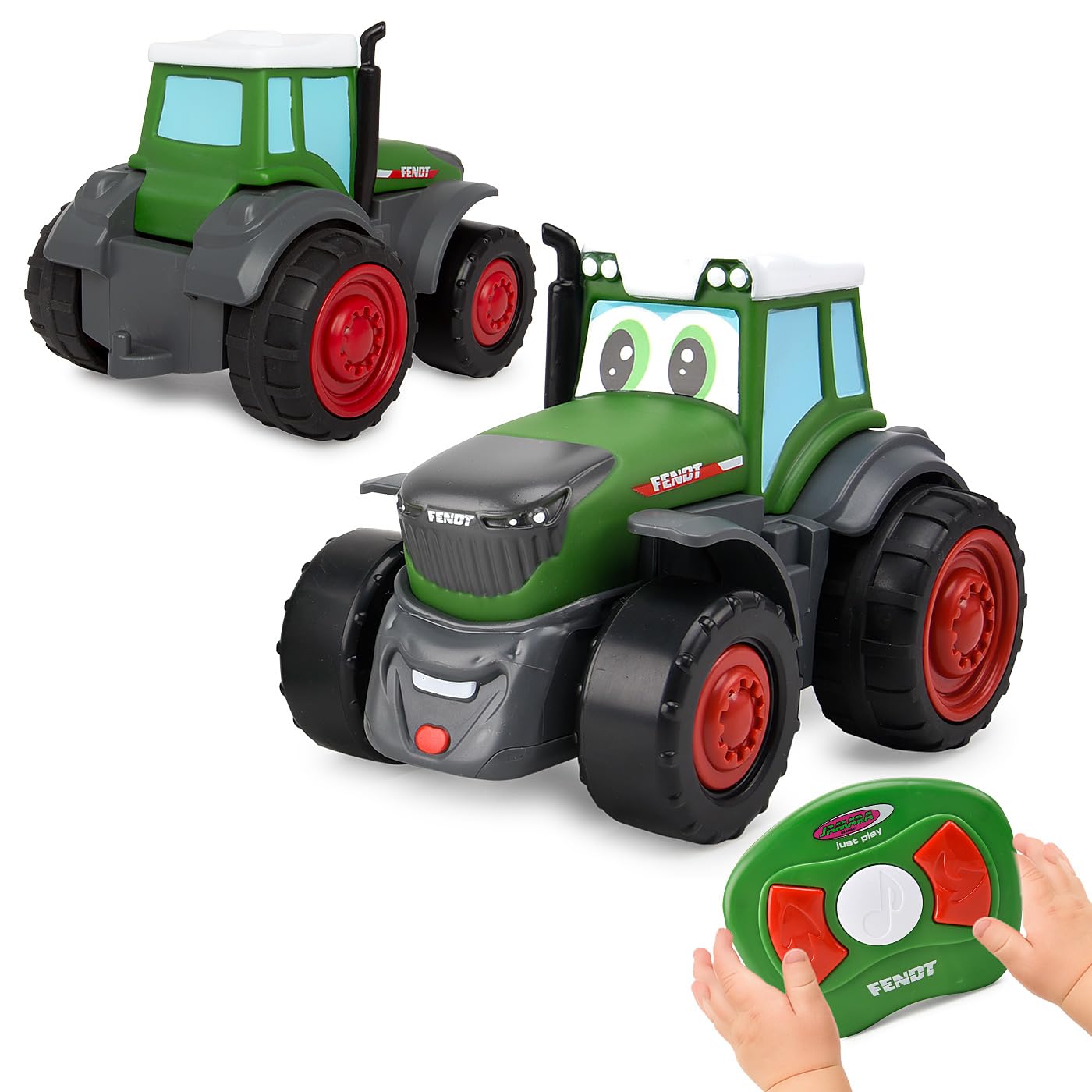 Jamara 405320 Fendt My First RC Tractor 2,4 GHz con Sonido – Agricultura Juguetes Tractor de Juguetes Niño Niño Regalo para Niños Primer Vehículo teledirigido