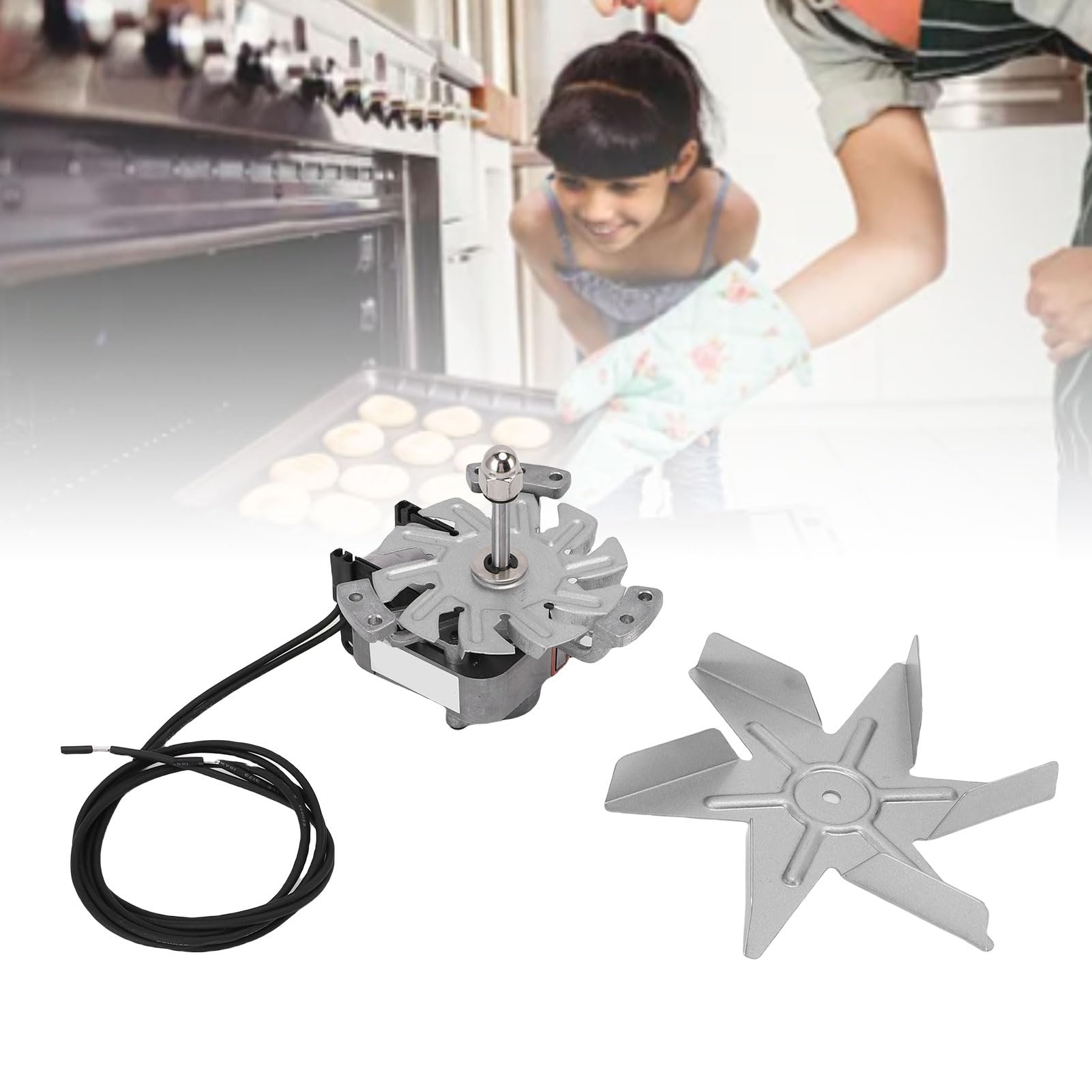 Kit Moteur de Four Haute Performance et Pales de Ventilateur pour étuves de Séchage, Plage de Températures Extrêmes, Matériau en Aluminium pour Environnements Acides