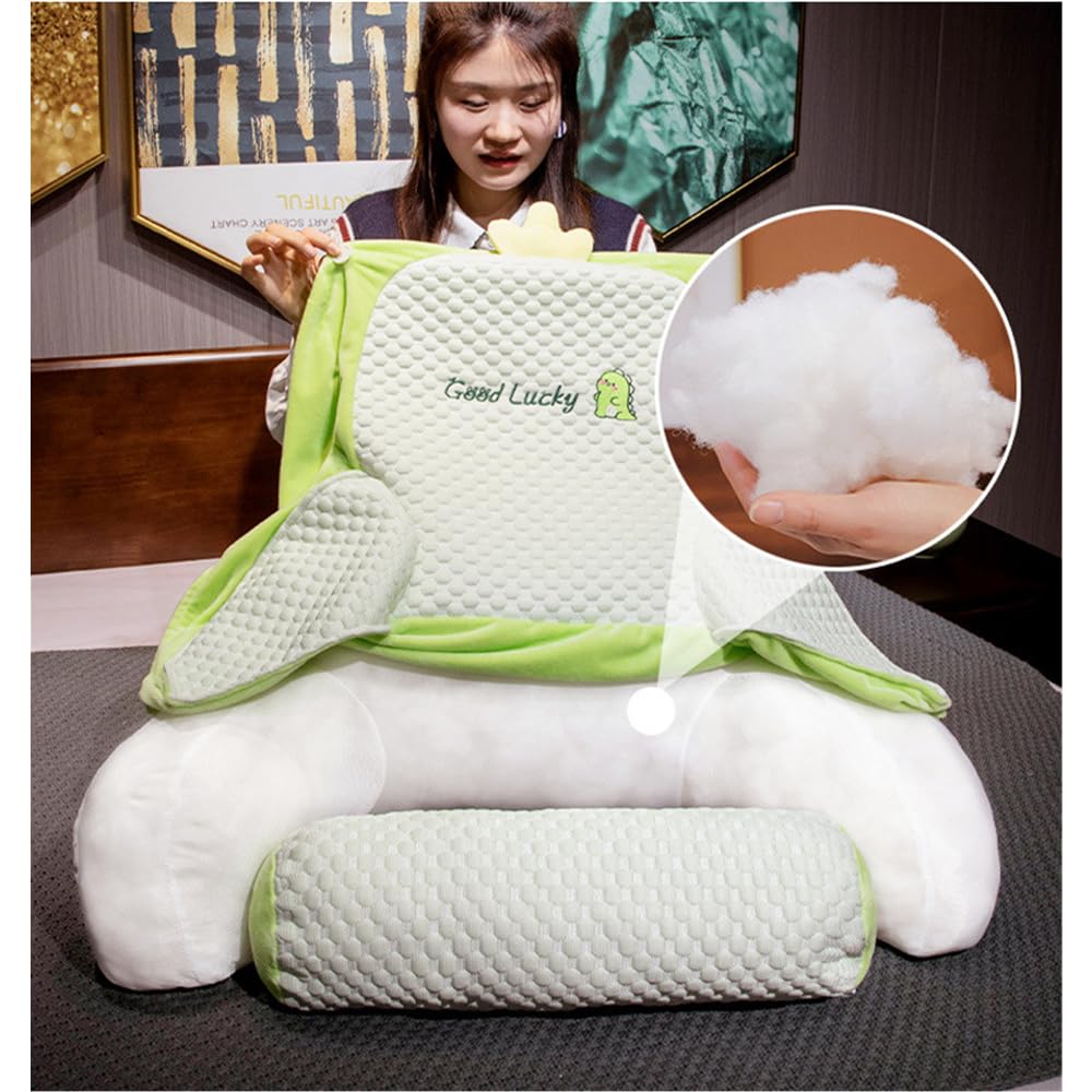 FEAW Oreiller De Lecture avec Accoudoirs,Confort Coussin de Soutien Lombaire,Housse Amovible FEAW Oreiller De Lecture avec Accoudoirs,Confort Coussin de Soutien Lombaire,Housse Amovible