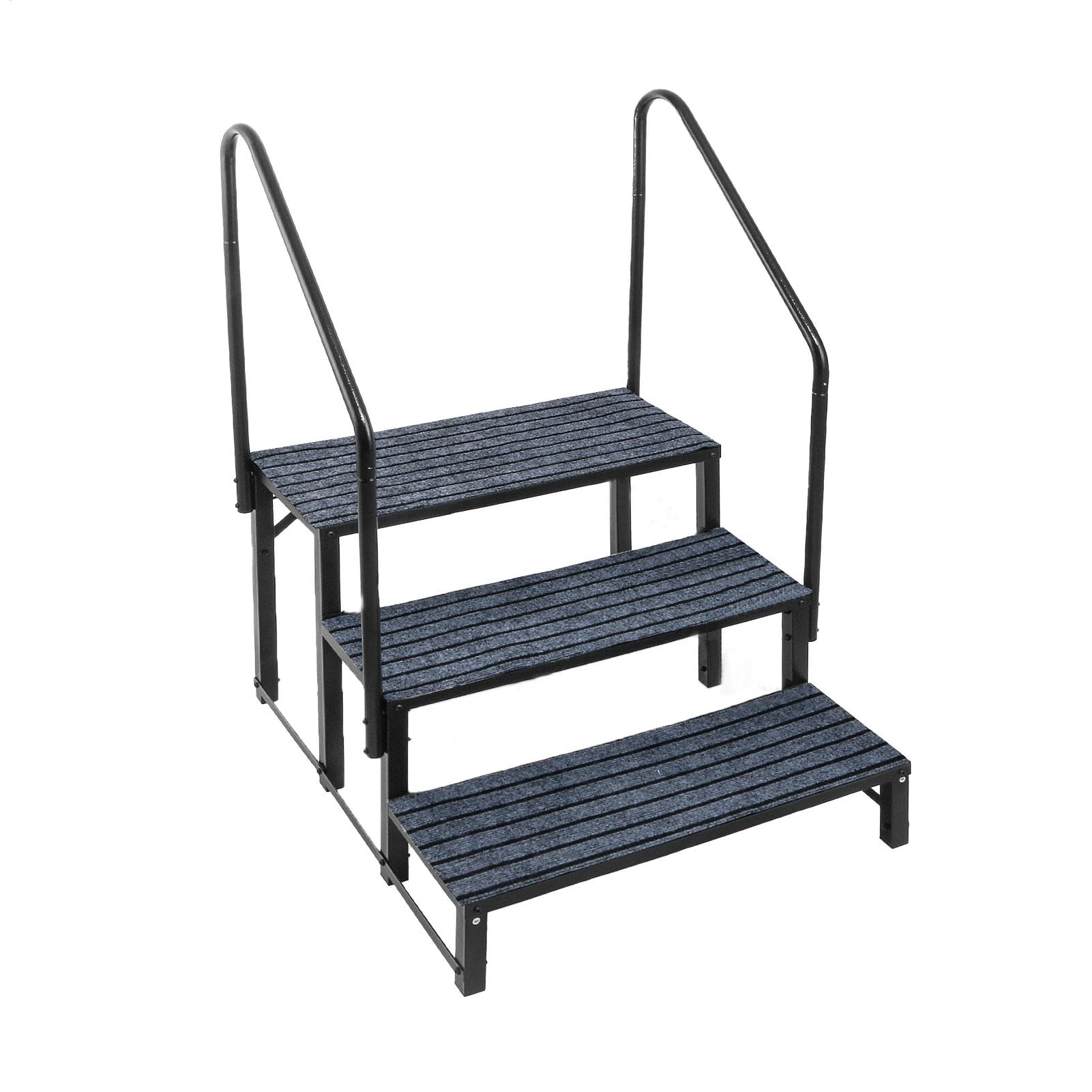 Wohnmobil-Treppe, tragbare 3-stufige Wohnmobilleiter, robuste Wohnwagentreppe mit Handlauf, 200 kg, für Reiseanhänger, Spa, Haustiersicherheit
