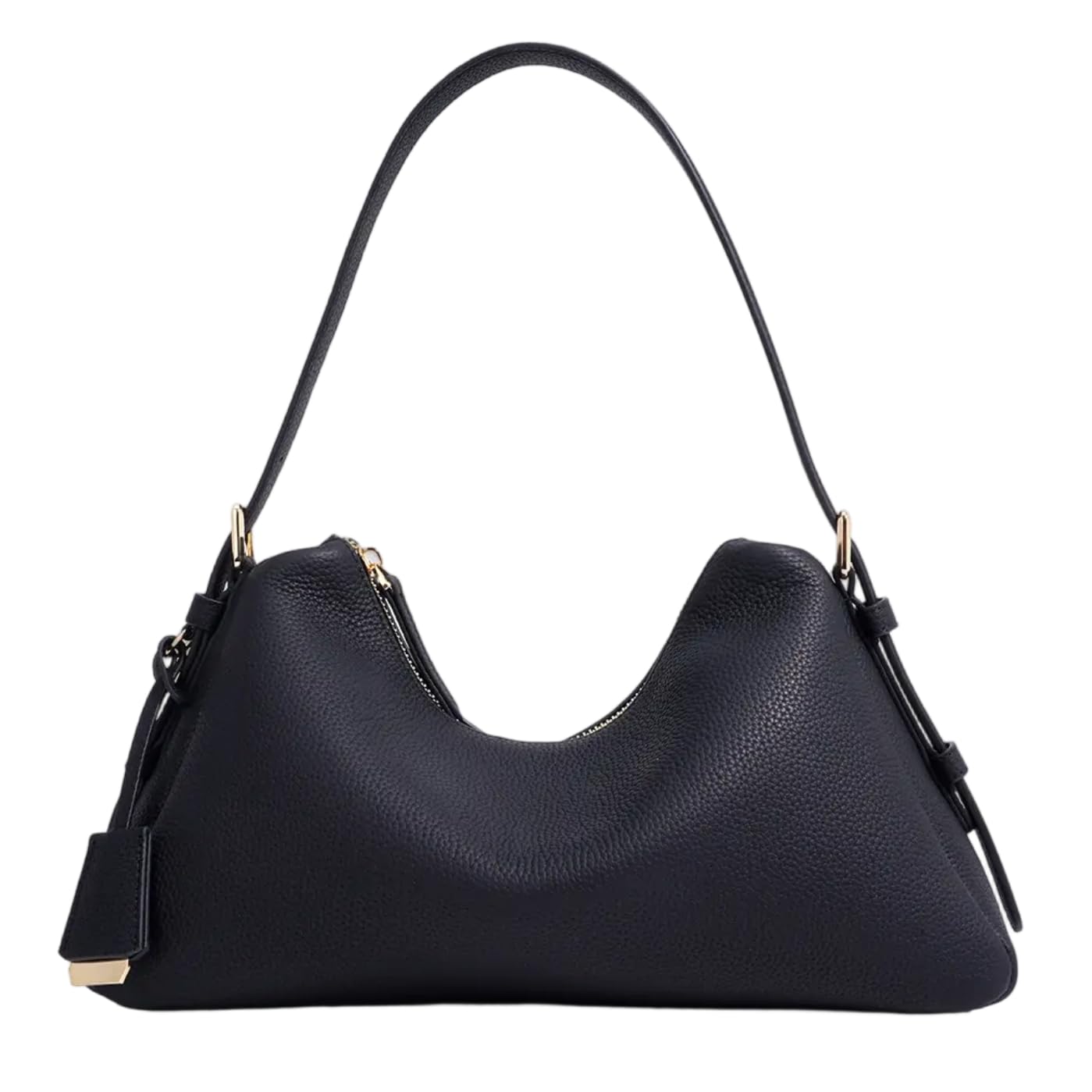 Feliz&Luk Damen Echtleder Henkeltasche Elegante Umhängetasche Handtasche Schultertaschen Schwarz Shopper Bag für Reisen 33 * 11 * 19 cm