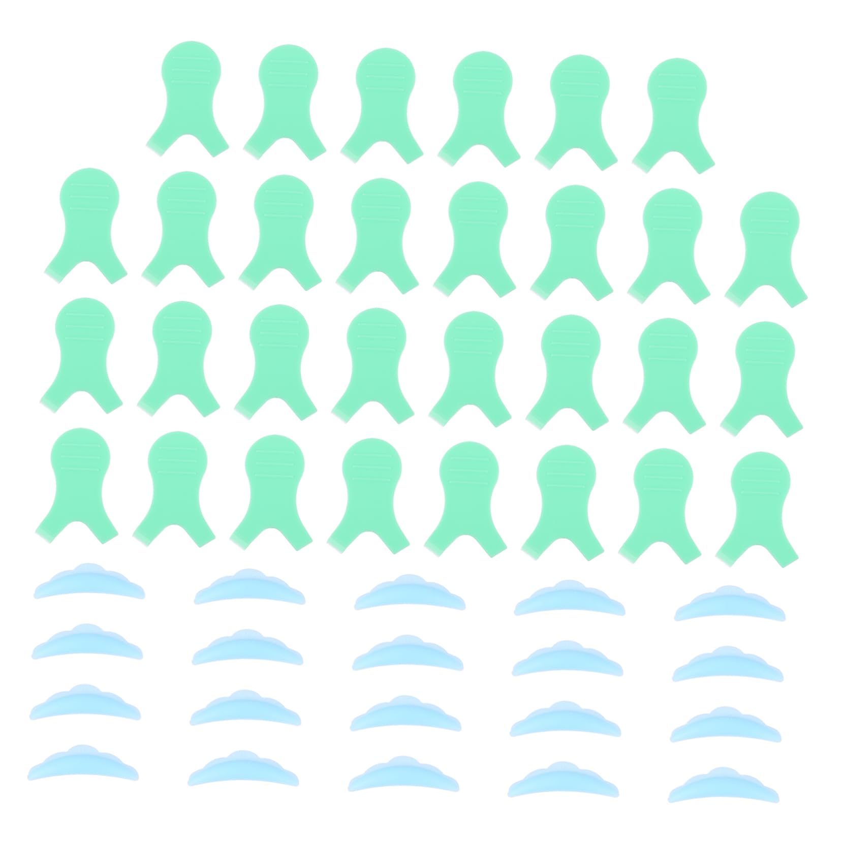 IWOWHERO Brush Set 30pcs Lift Tools Eyelash Curling Kit Perm Pads for Long Thick Lashes