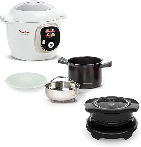 Moulinex Cookeo Multicuiseur intelligent,Capacité 6 L,Haute pression,Ecran intuitif,Guide de cuisson