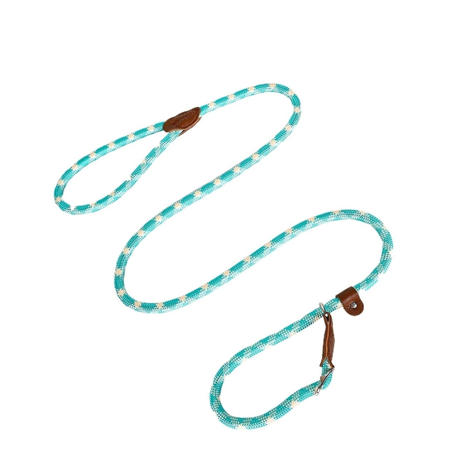 Laisse réglable en nylon avec bouchon cuir pour éducation canine XL
