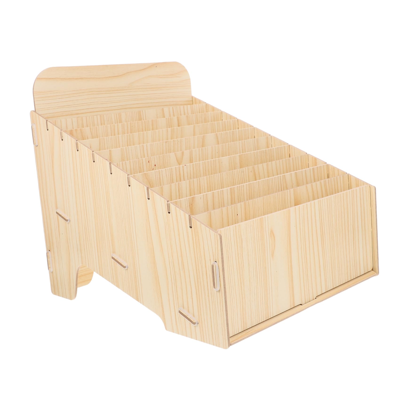 Organiseur de courrier en bois noble et haut de gamme pour bureau