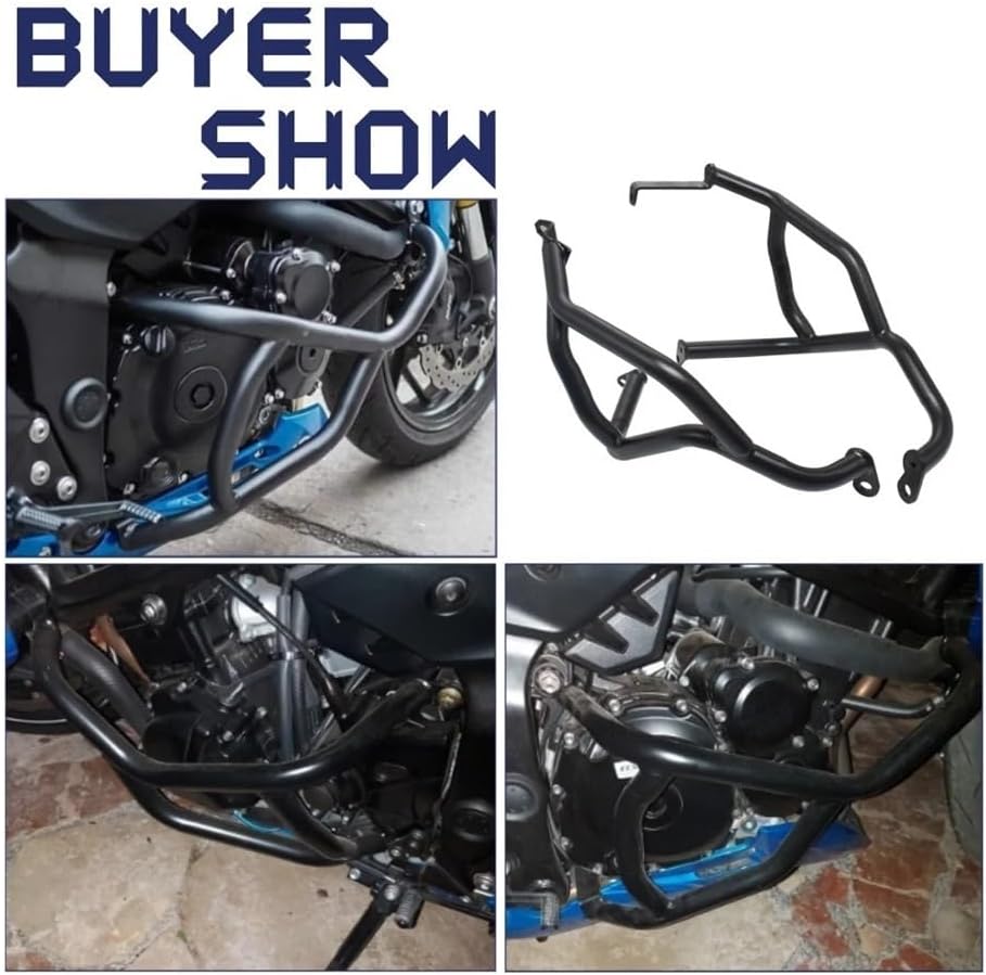 Engine Guard Crash Bars Crash Bar Engine Guard Frame Bumper for GSX-S750 2017-2021 Motorcycle Highway Fall Protection Motorbike Crash Bar Bumper
